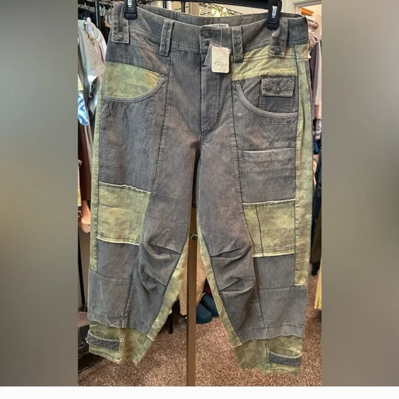 Free People We The Rhodes Patched Utility Pants - Picture 5 of 9